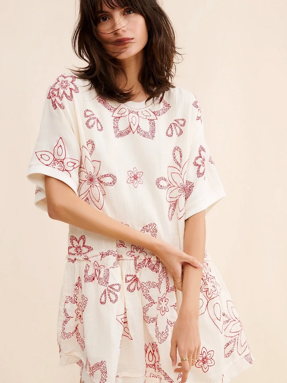 Free People “Picking Petals” Mini Dress ✨